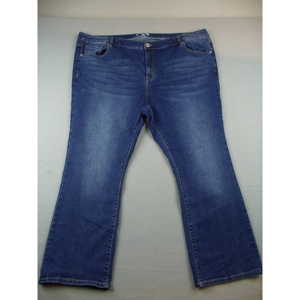 Lane Bryant Women's Jeans 28S Flex Magic Waist Curvy Fit High Rise Bootcut Blue‎